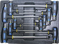 Набор Т-образных шестгранных ключей с пластиковой рукояткой 10пр. в ложементе в Минеральных Водах